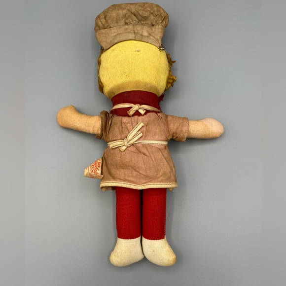 Campbell Soup Kids Knickerbocker Doll Vintage 1970s Stuffed Doll Chef Hat Flaws - Picture 2 of 13